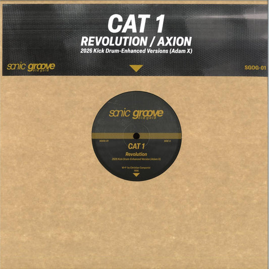 CAT 1 - Revolution / Axion (Adam X Kick Induced Edits) (VINYL 12" Sonic Groove SGOG-01) | NEW Mint (M) Mint (M) - TECHNO/ACID *NEW*
