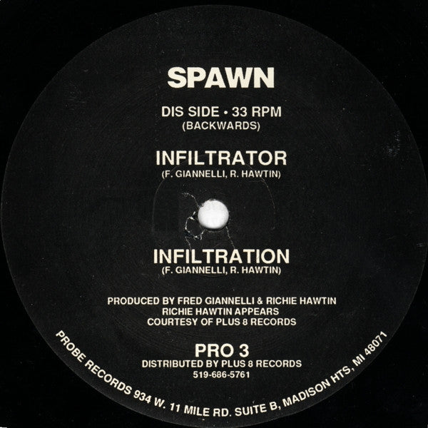 Spawn Blond Feat. Jimi Dred - Infiltrator (VINYL 12" PROBE PRO 3 AUG 1991) | Near Mint (NM or M-) Generic - TECHNO/ACID / USED *NEAR MINT*