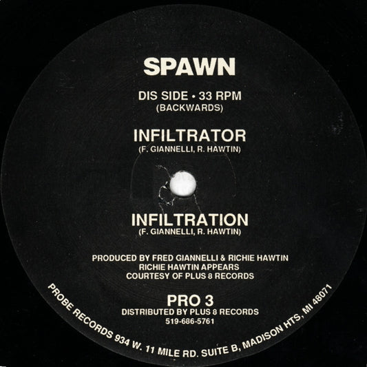 Spawn Blond Feat. Jimi Dred - Infiltrator (VINYL 12" PROBE PRO 3 AUG 1991) | USED Near Mint (NM or M-) Generic - TECHNO/ACID / USED *NEAR MINT*