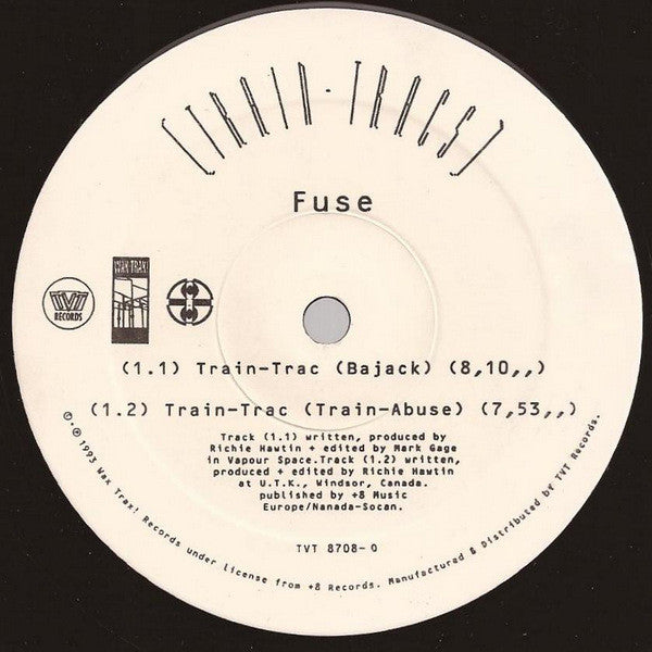 FUSE - Train-Tracs (VINYL) | Very Good Plus (VG+) Near Mint- (NM-) - TECHNO/ACID / USED *VERY GOOD+*