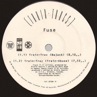 FUSE - Train-Tracs (VINYL) | Very Good Plus (VG+) Near Mint- (NM-) - TECHNO/ACID / USED *VERY GOOD+*