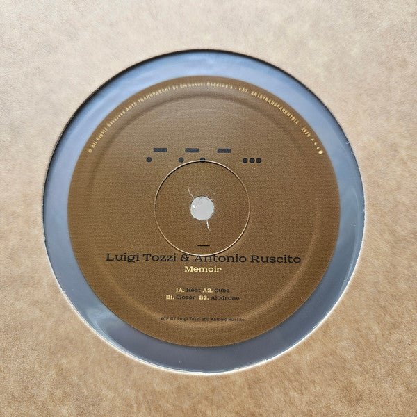 Memoir (COLOR VINYL) | - TECHNO/DEEP *NEW/COLOR*
