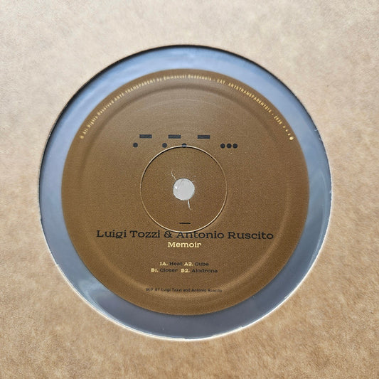 Memoir (COLOR VINYL) | - TECHNO/DEEP *NEW/COLOR*