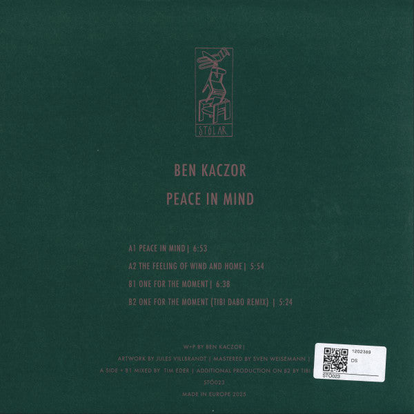 Peace In Mind (VINYL) | - TECHNO/DEEP *NEW*