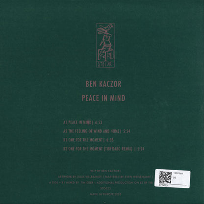 Peace In Mind (VINYL) | - TECHNO/DEEP *NEW*