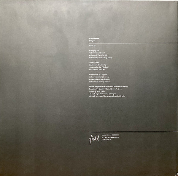 Epilogue (3xVINYL) | - TECHNO/DEEP *SEALED*