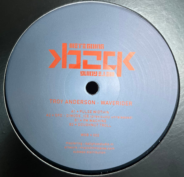 Troy Anderson - Waverider | Mint (M) Generic - TECHNO/DEEP
