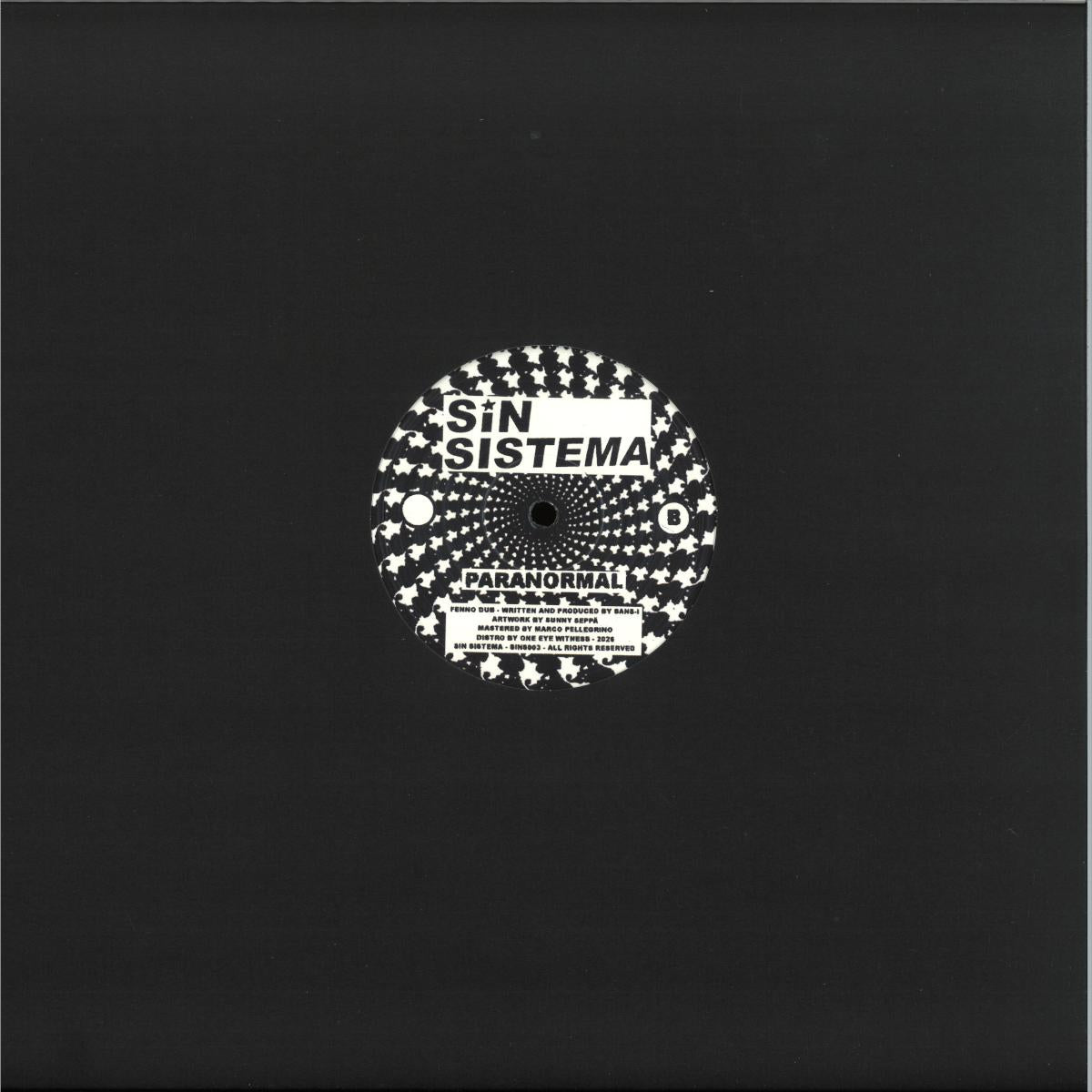 Sans-i - Fenno Dub (VINYL 12" Sin Sistema SINS003) | NEW Mint (M) Mint (M) - TECHNO/DUB *NEW*