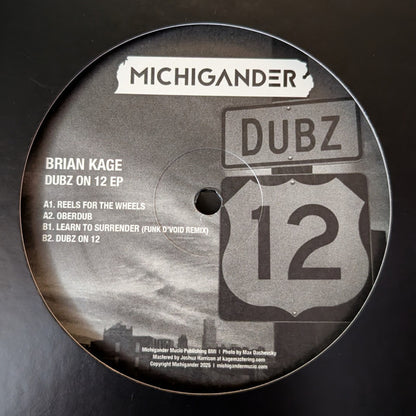 Brian Kage - Dubz On 12 EP (VINYL) | Mint (M) Mint (M) - TECHNO/DUB *NEW*