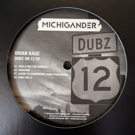 Brian Kage - Dubz On 12 EP (VINYL) | Mint (M) Mint (M) - TECHNO/DUB *NEW*