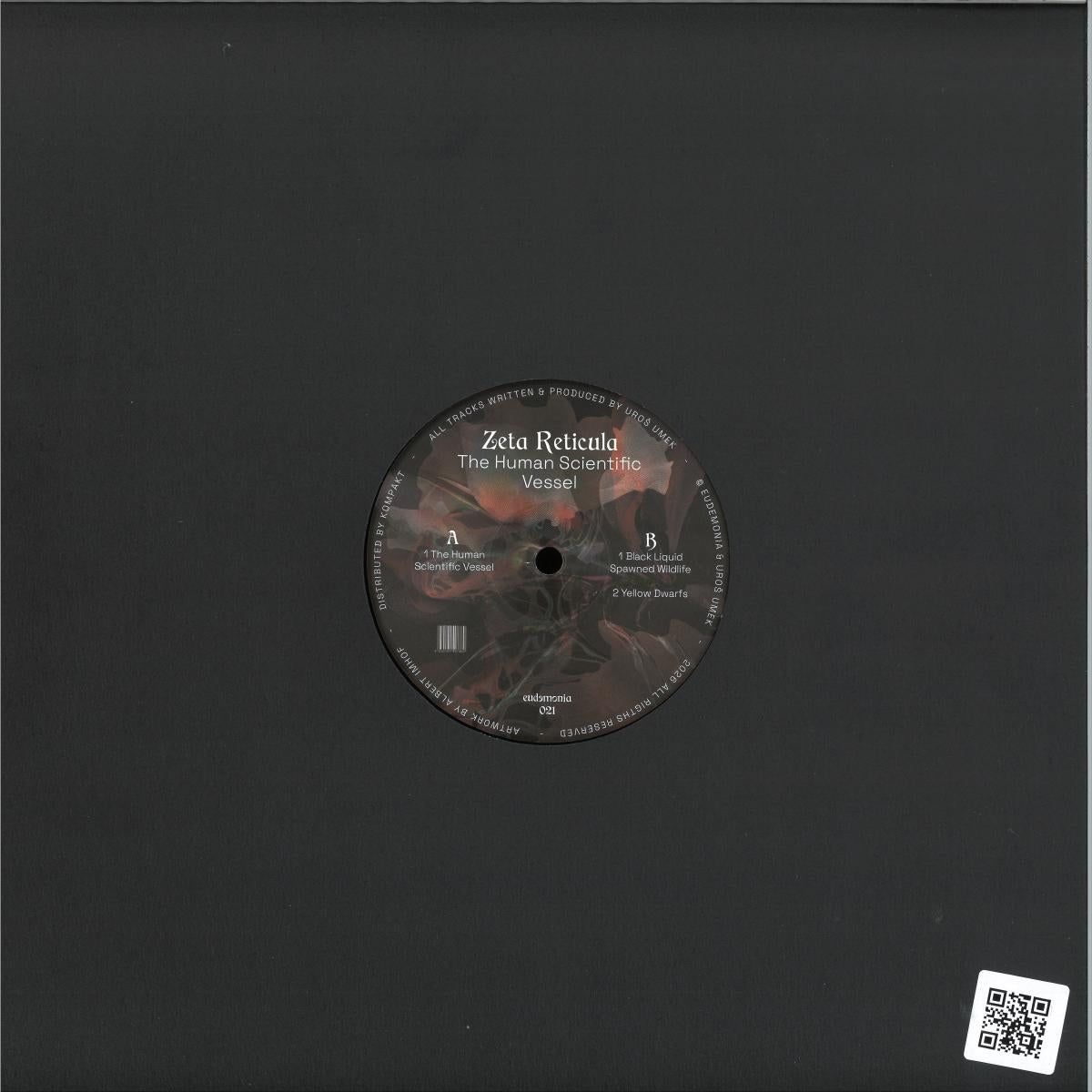 Zeta Reticula - (PRESALE 10/7/26) The Human Scientific Vessel (VINYL 12" Eudemonia) | NEW - TECHNO/ELECTRO *NEW*