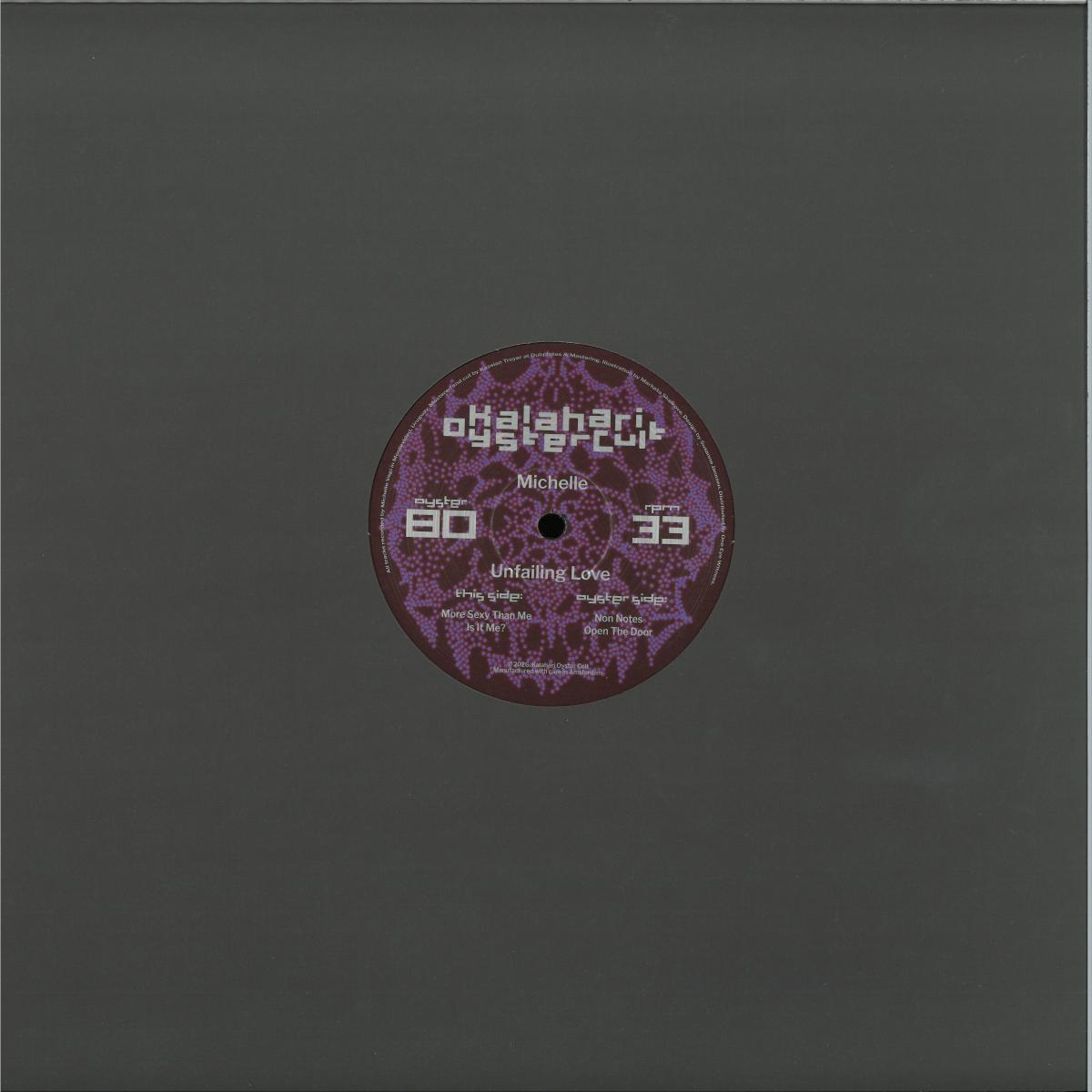Michelle - (PRESALE 09/08/26) Unfailing Love (VINYL 12" Kalahari Oyster Cult) | NEW - TECHNO/ELECTRO *NEW*