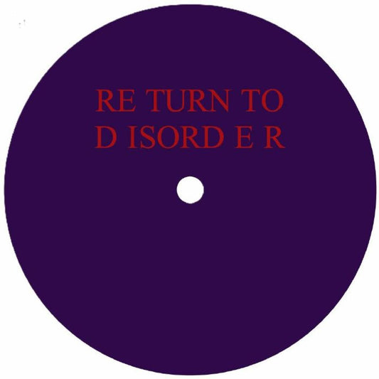 Haas Hunt Hauff - (PRESALE 1/25/27) Nichts Verändert (VINYL 12" Return To Disorder) | NEW - TECHNO/ELECTRO *NEW*