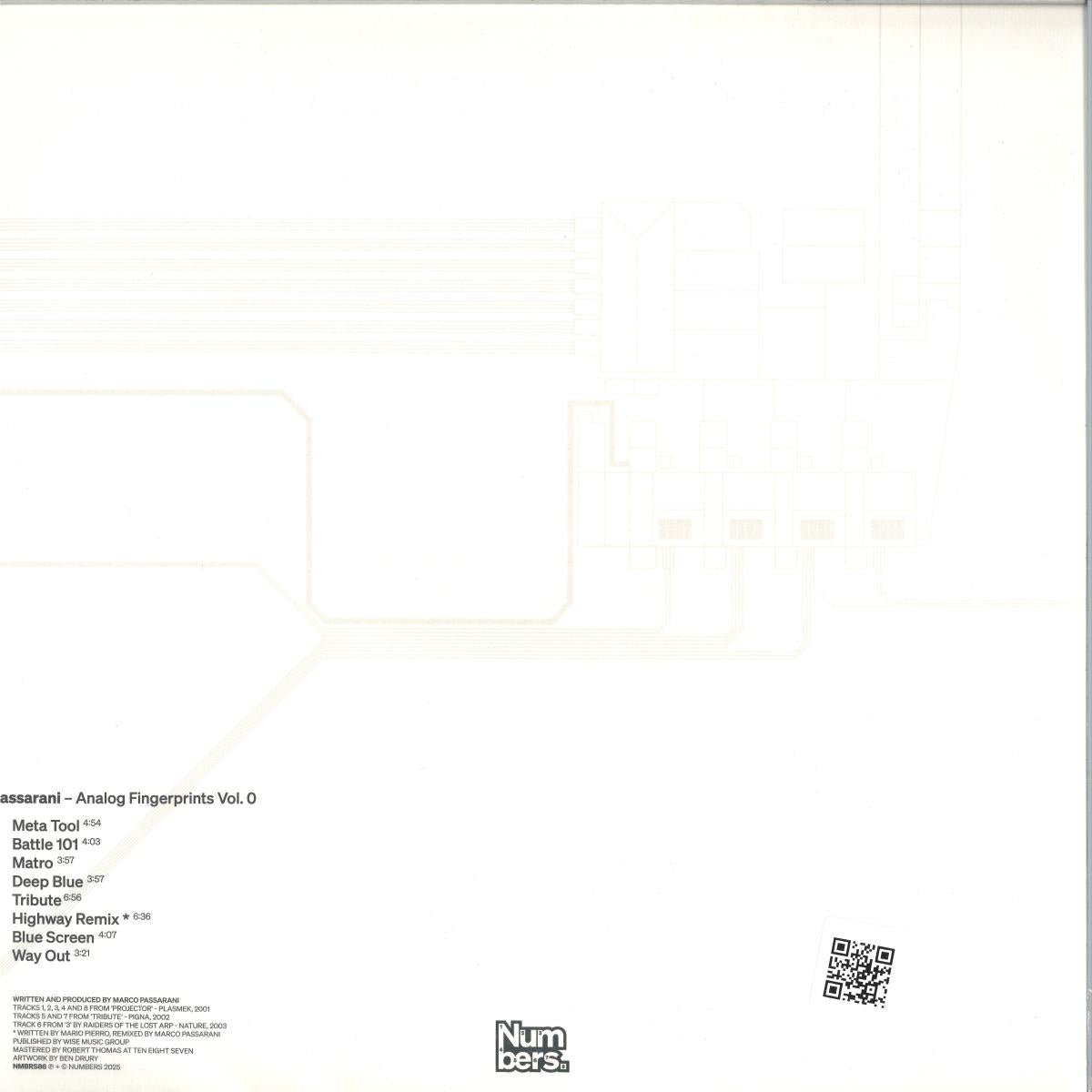 Passarani - Analog Fingerprints Vol. 0 (VINYL 2xLP Numbers) | NEW Mint (M) Mint (M) - TECHNO/ELECTRO *NEW*