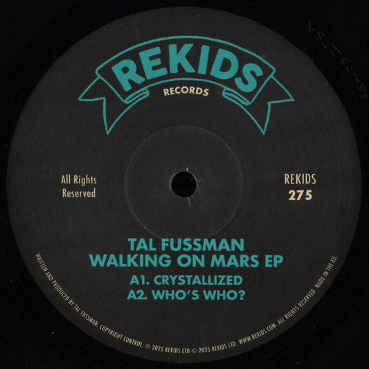 Tal Fussman - Walking On Mars EP (VINYL 12" Rekids REKIDS275) | NEW - TECHNO/ELECTRO *NEW*