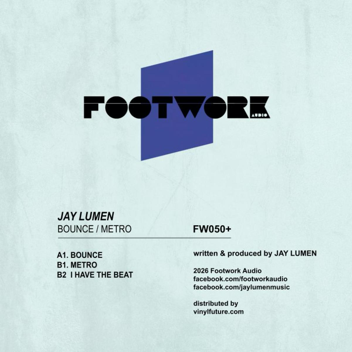 Jay Lumen - (PRESALE TBD) Bounce / Metro (BLUE VINYL) | Mint (M) Mint (M) - TECHNO *NEW/COLOR*