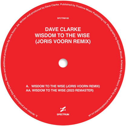Dave Clarke - (PRESALE 11/13/26) Wisdom To The Wise (RED VINYL 12" Spectrum) | NEW - TECHNO *NEW/COLOR*