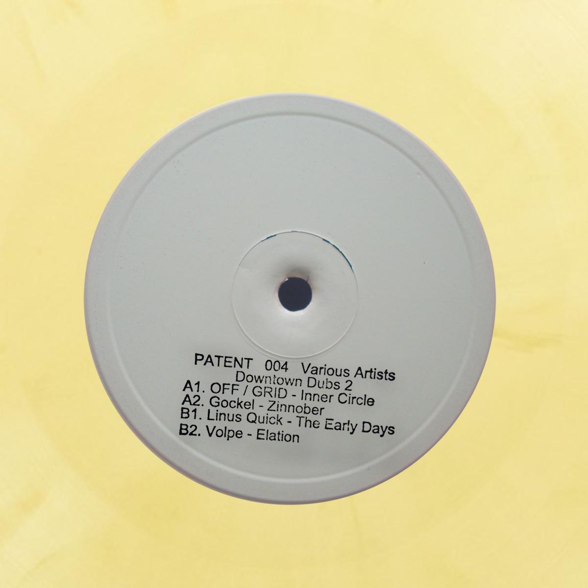 Various - (PRESALE 10/16/26) Downtown Dubs 2 (YELLOW VINYL 12" Patent) | NEW - TECHNO *NEW/COLOR*