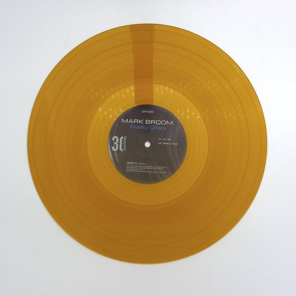 Mark Broom - Reality Check (YELLOW VINYL 12" Blueprint BP088) | NEW Mint (M) Mint (M) - TECHNO *NEW/COLOR*