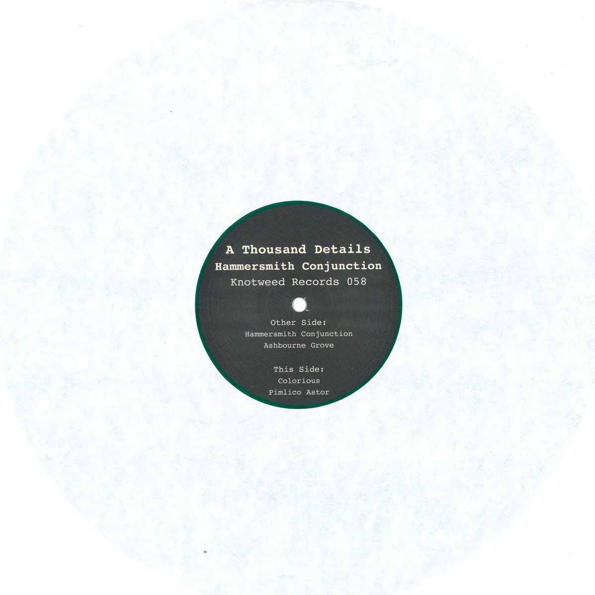 A Thousand Details - Hammersmith Conjunction (COLOR VINYL 12" KNOTWEED) | NEW Mint (M) Generic - TECHNO *NEW/COLOR*