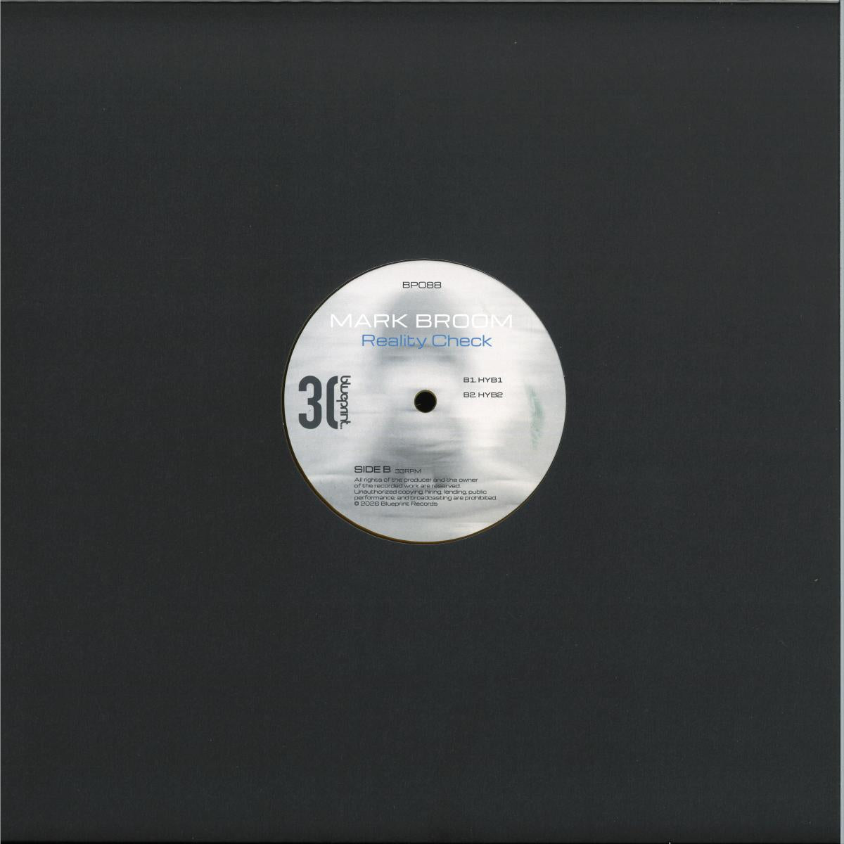 Mark Broom - Reality Check (YELLOW VINYL 12" Blueprint BP088) | NEW Mint (M) Mint (M) - TECHNO *NEW/COLOR*