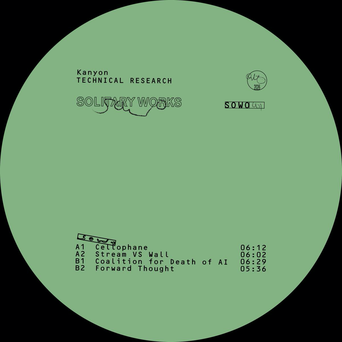 Kanyon - (PRESALE 7/6/26) Technical Research (VINYL) | Mint Mint - TECHNO *NEW*