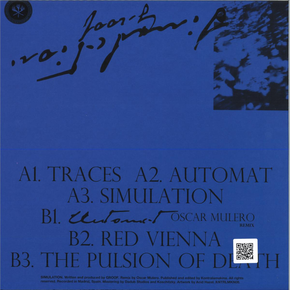 Groof - Simulation (Oscar Mulero Remix) (VINYL 12" Kontralamakina) | NEW Mint (M) Mint (M) - TECHNO *NEW*