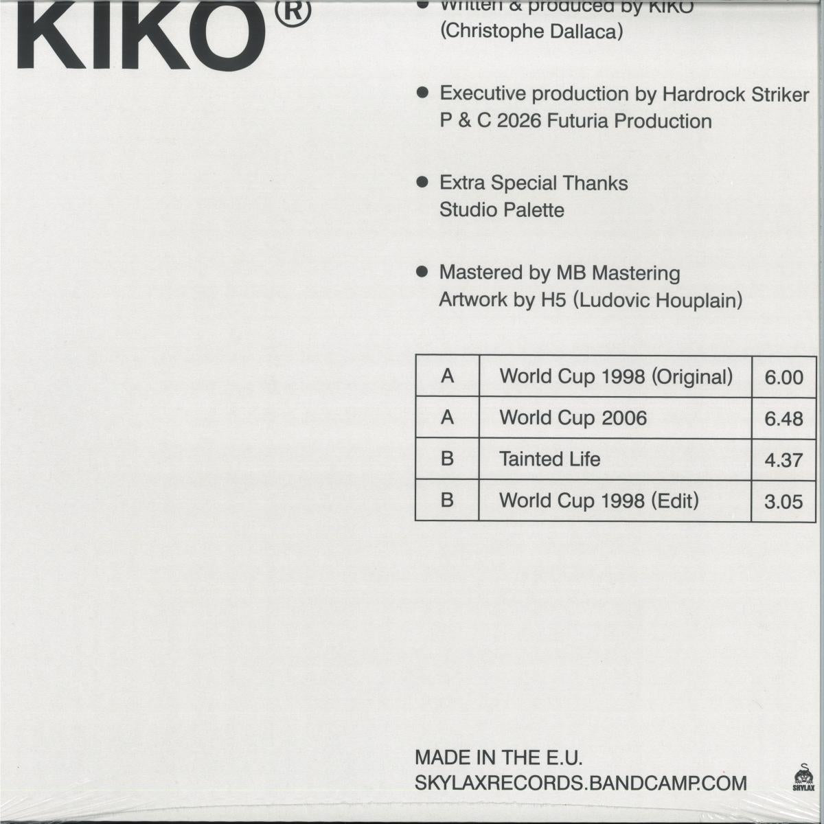 Kiko - World Cup [Reissue] (VINYL 12" Skylax) | NEW - TECHNO *NEW*