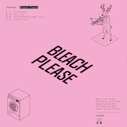 Pletnev - (PRESALE 11/30/26) Bleach Please (VINYL 12" Chat Noir) | NEW - TECHNO *NEW*