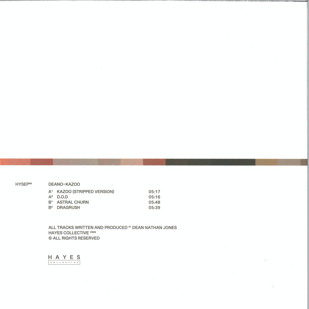 Deano - (PRESALE) Kazoo (VINYL) | Mint (M) Mint (M) - TECHNO *NEW*