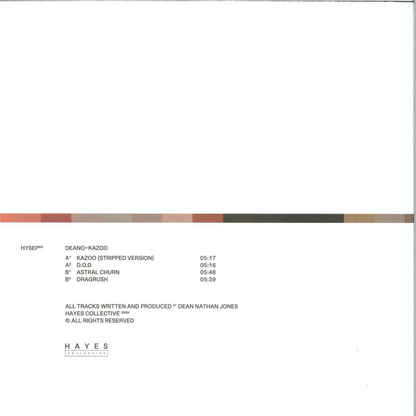 Deano - (PRESALE) Kazoo (VINYL) | Mint (M) Mint (M) - TECHNO *NEW*