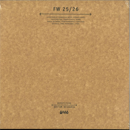 Various - FW 25/26 (VINYL 3xLP Repetitive Rhythm Research RRR016 2025) | NEW - TECHNO *NEW*