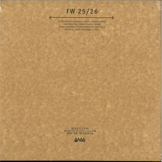 Various - FW 25/26 (VINYL 3xLP Repetitive Rhythm Research RRR016 2025) | NEW - TECHNO *NEW*