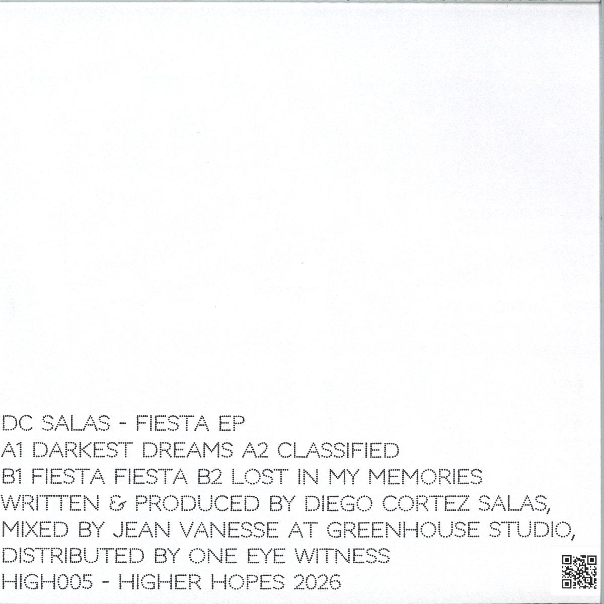 DC Salas - Fiesta (VINYL 12" Higher Hopes) | NEW - TECHNO *NEW*