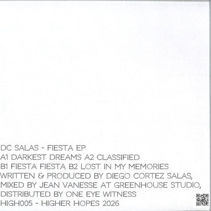 DC Salas - Fiesta (VINYL 12" Higher Hopes) | NEW - TECHNO *NEW*