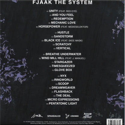 FJAAK - FJAAK THE SYSTEM (VINYL 4xLP Fjaak) | NEW - TECHNO *NEW*