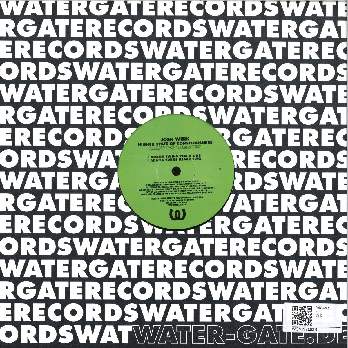 Josh Wink - Higher State Of Consciousness (Adana Twins Remixes) (VINYL 12" Watergate) | NEW Mint (M) Mint (M) - TECHNO *NEW*