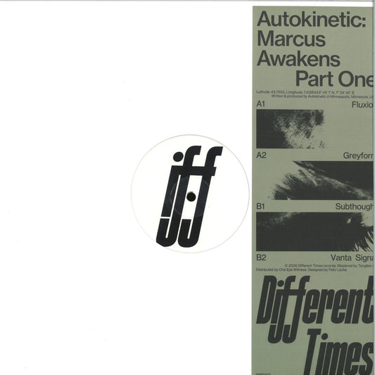Autokinetic - Marcus Awakens Part One (VINYL 12" Different Times DIFF007) | NEW Mint (M) Mint (M) - TECHNO *NEW*
