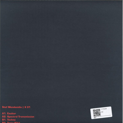 Stef Mendesidis - X 01 (VINYL) | Mint (M) Mint (M) - TECHNO *NEW*