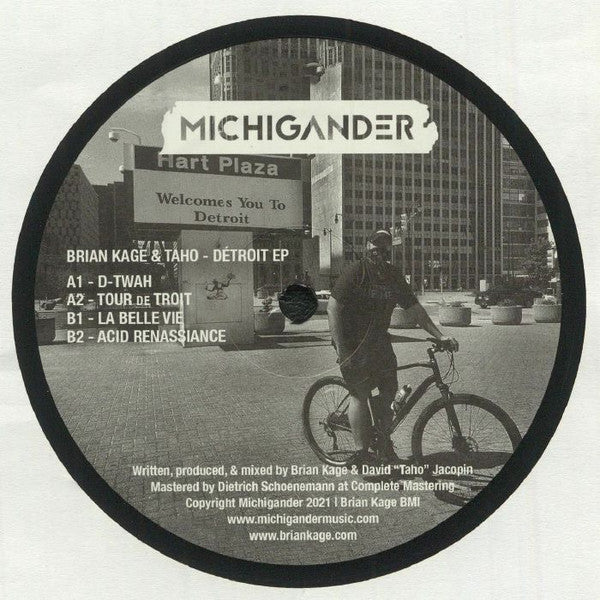 Brian Kage - Détroit EP (VINYL) | Mint (M) Mint (M) - TECHNO *NEW*
