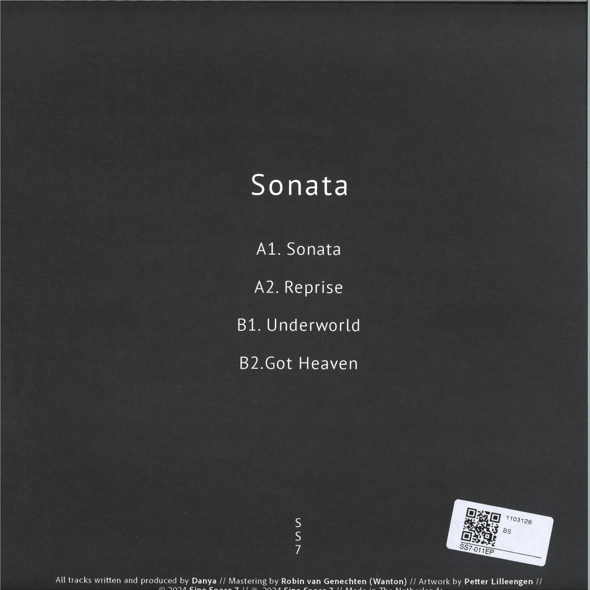 Danya - Sonata (VINYL 12" Sine Space 7) | NEW - TECHNO *NEW*