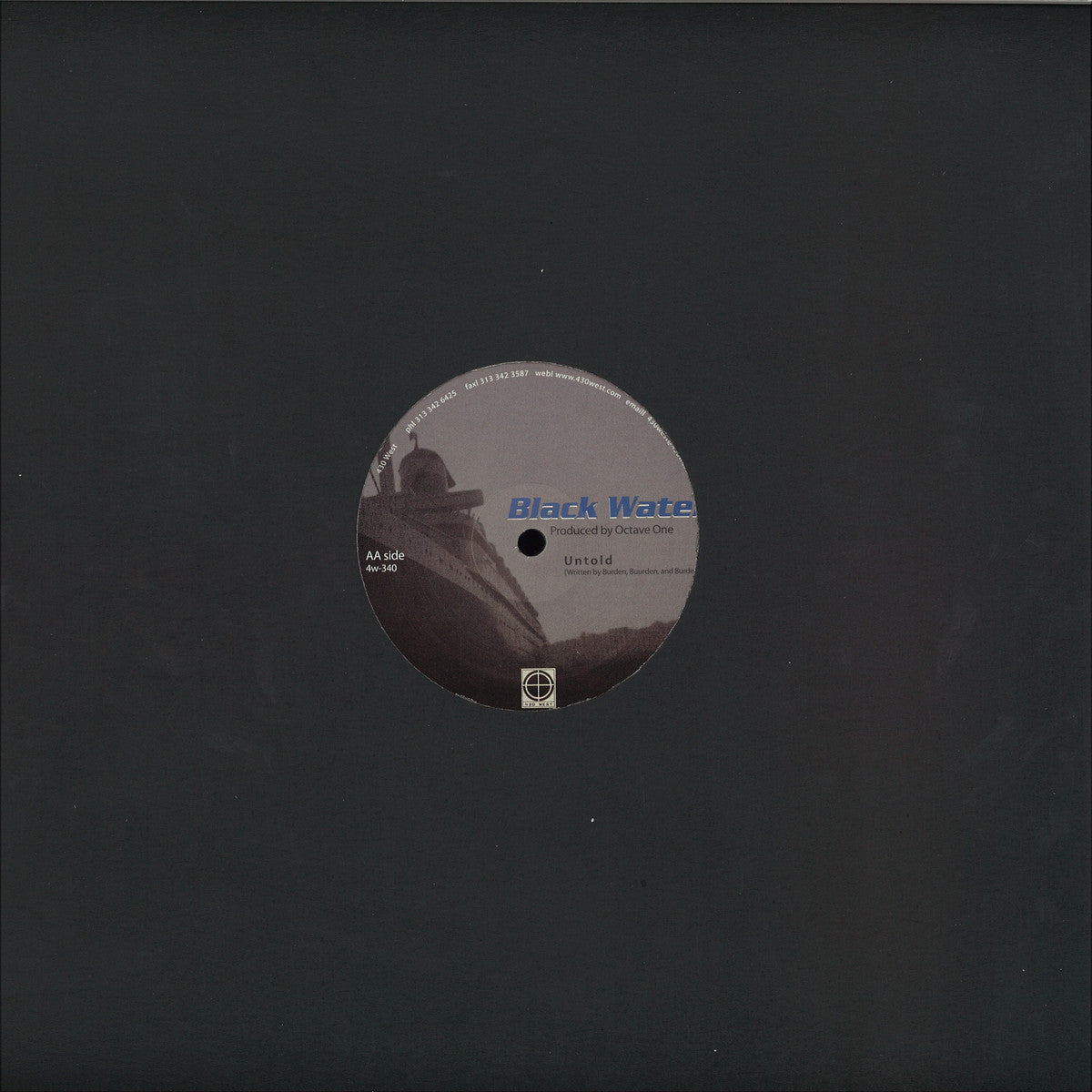 Octave One - Black Water (VINYL 12" 430 West 4W340) | NEW Mint (M) Mint (M) - TECHNO *NEW*