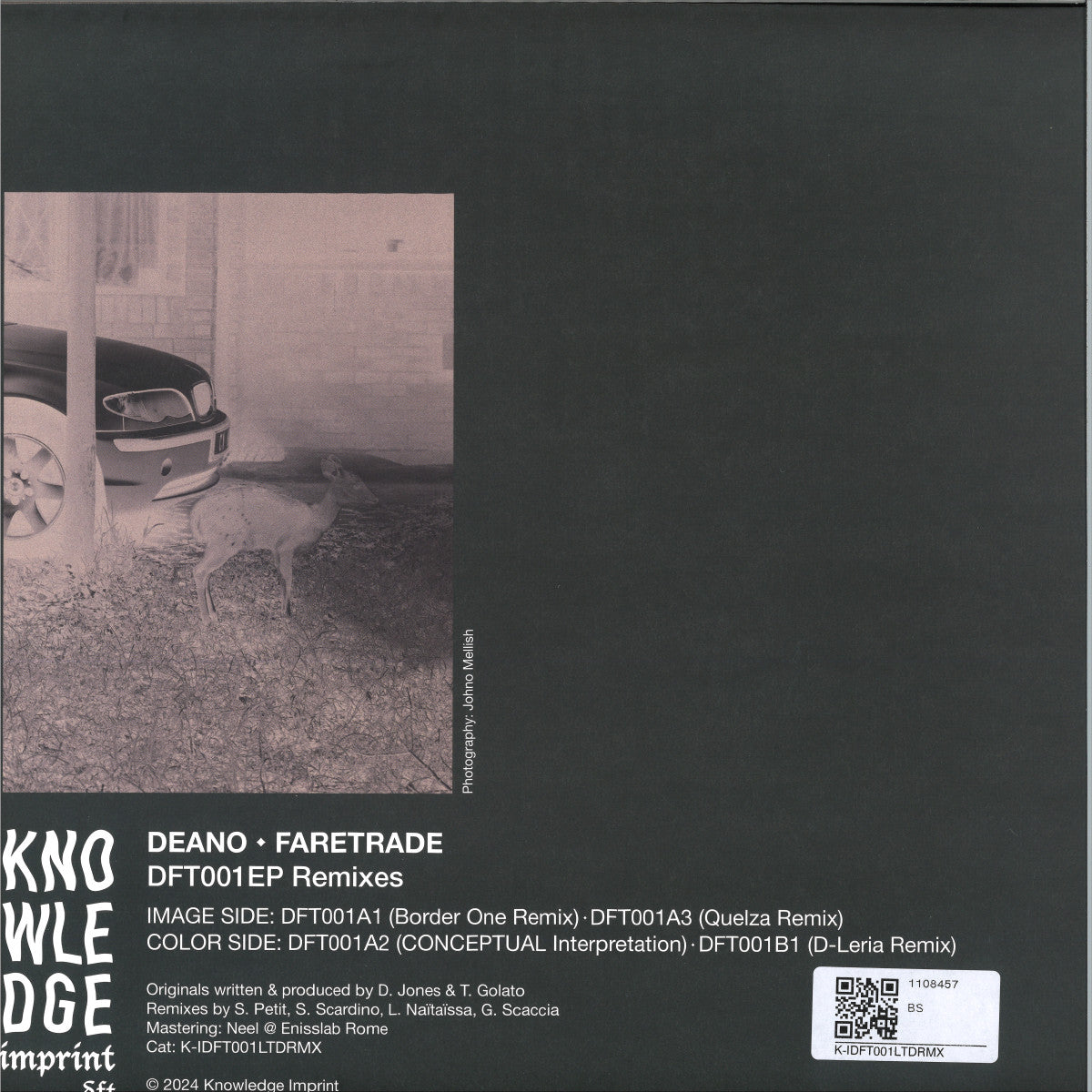 Deano & Faretrade - (PRESALE 10/9/26) DFT001EP Remixes (VINYL 12" Knowledge Imprint) | NEW - TECHNO *NEW*