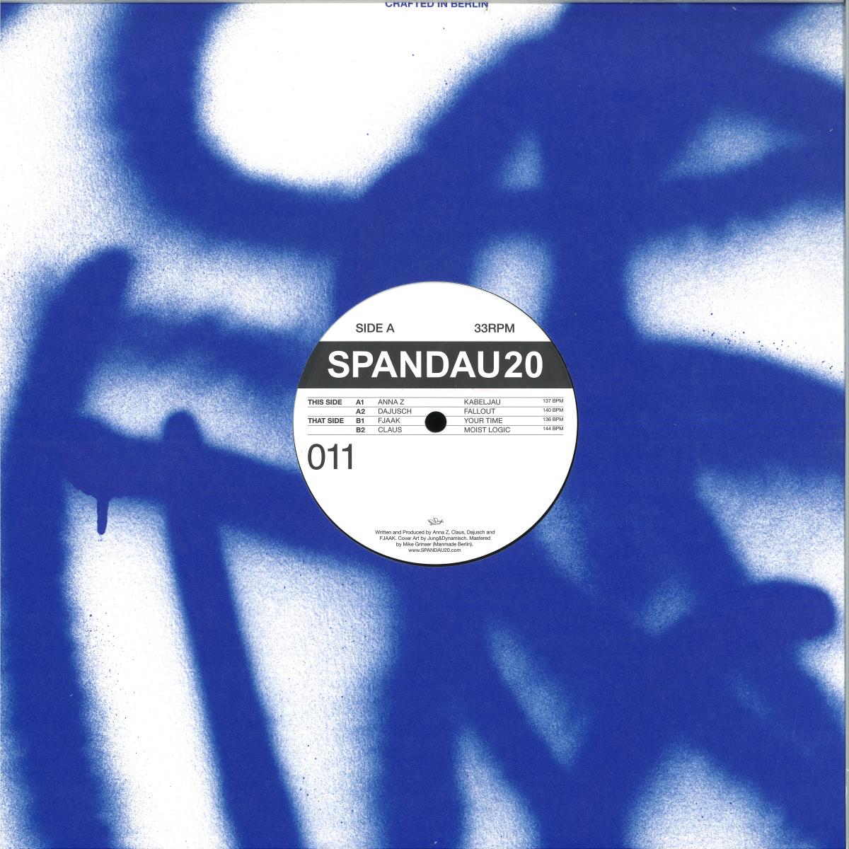 Various - SPANDAU20 011 (VINYL 12" SPANDAU20) | NEW - TECHNO *NEW*
