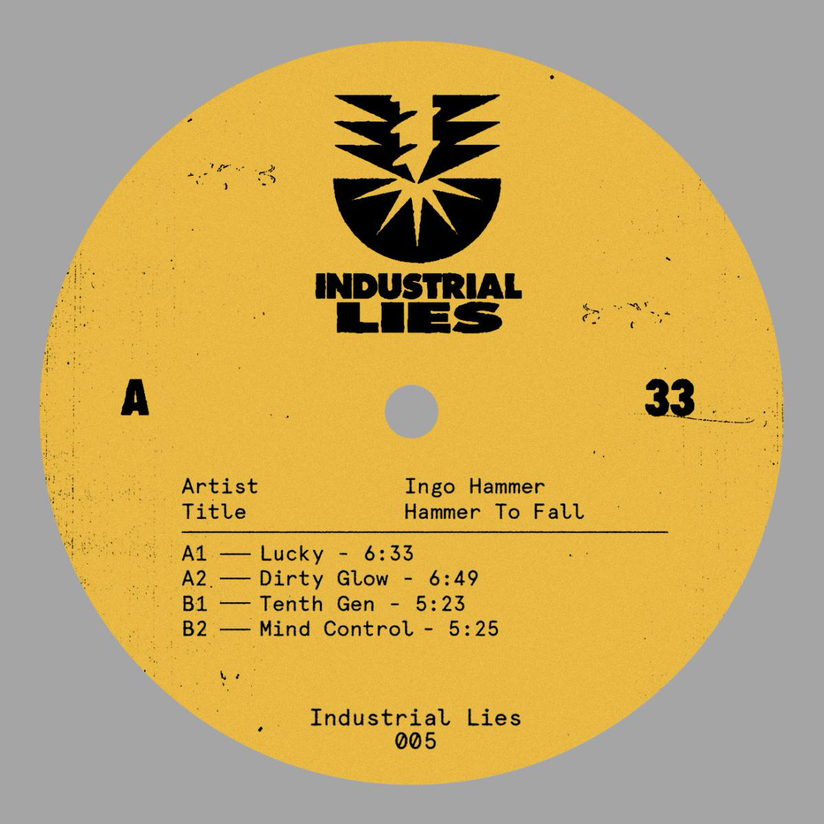 Ingo Hammer - (PRESALE 5/31/26) Hammer To Fall (VINYL) | Mint (M) Mint (M) - TECHNO *NEW*