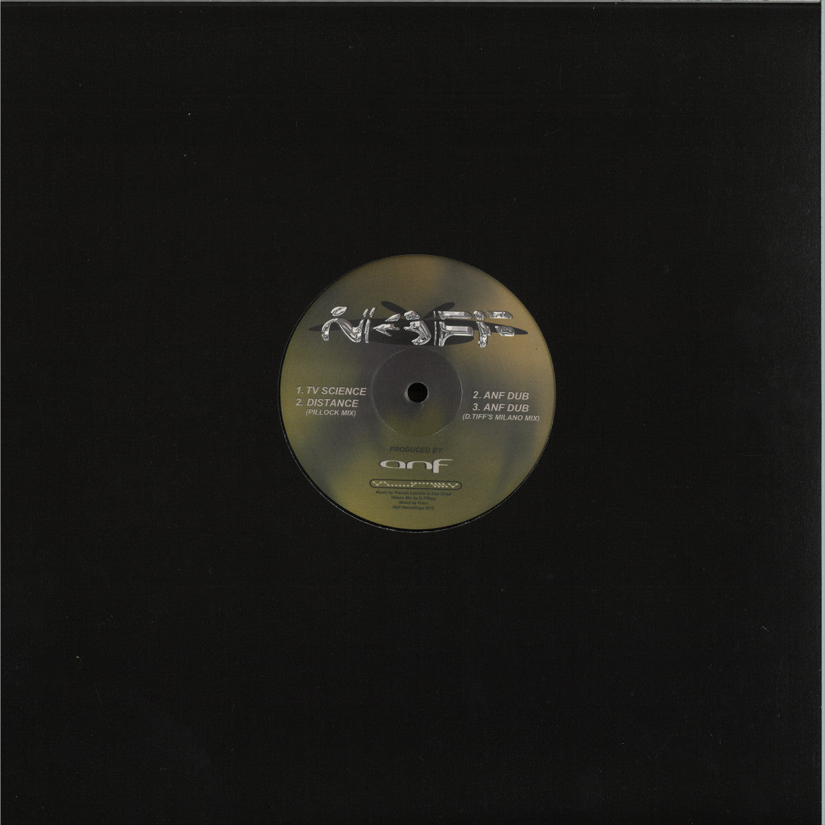 ANF - TV Science (VINYL 12" NAFF) | NEW - TECHNO *NEW*