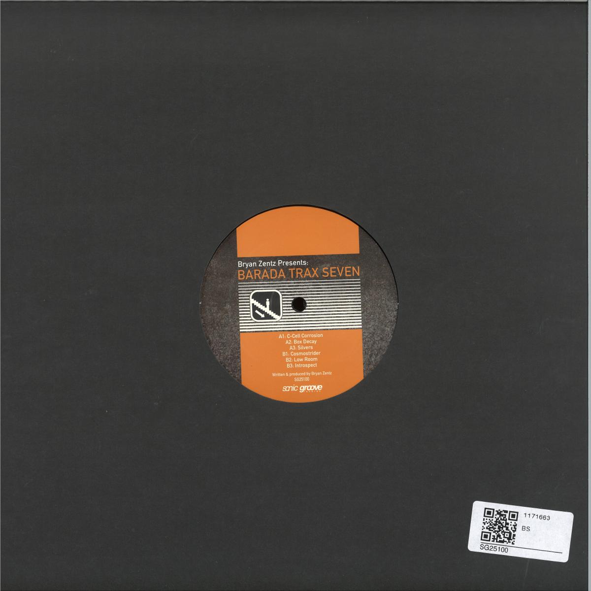 Bryan Zentz - (PRESALE 10/9/26) Barada Trax Seven (VINYL 12" Sonic Groove) | NEW - TECHNO *NEW*