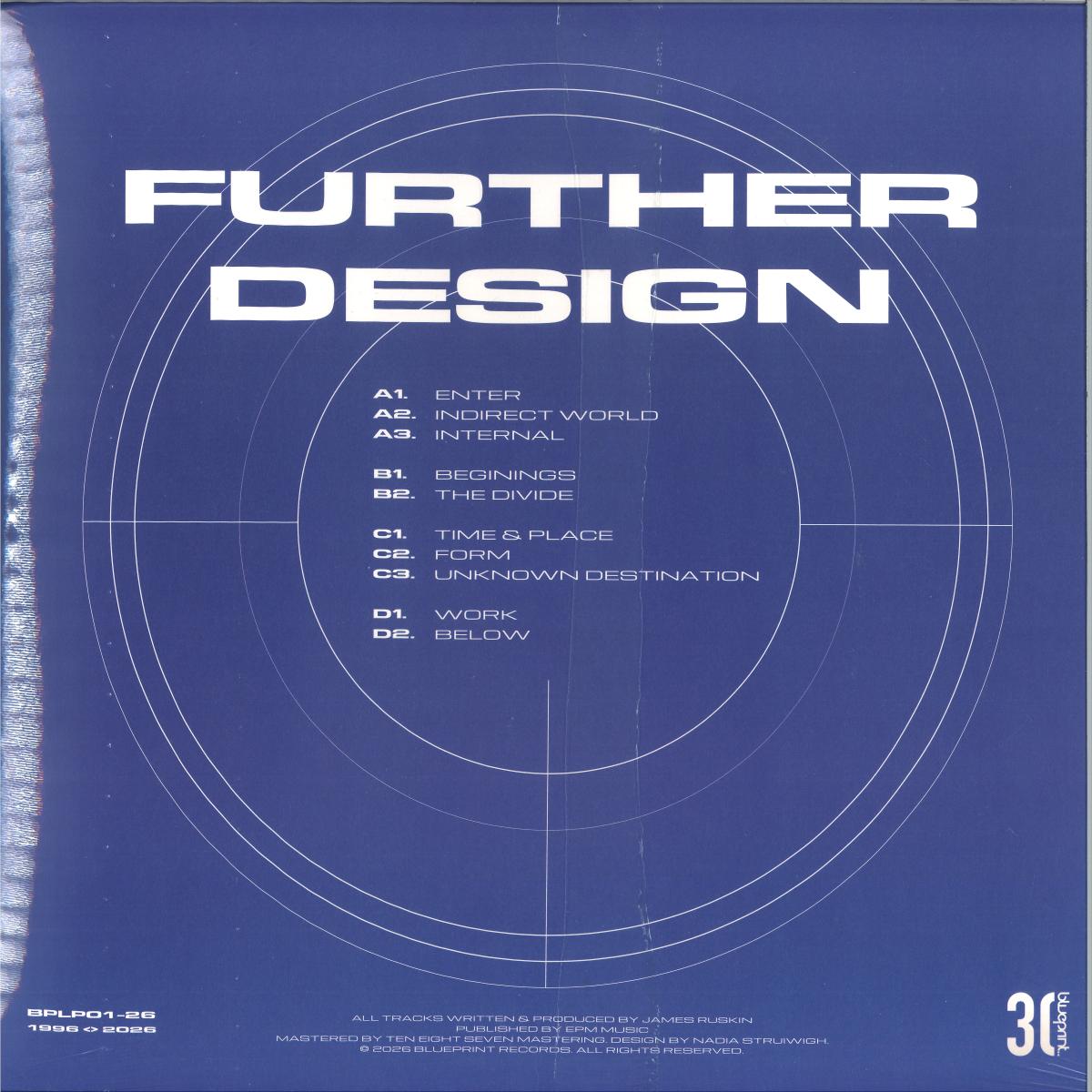 James Ruskin - Further Design [2026 Remaster] (VINYL LP Blueprint) | NEW - TECHNO *NEW*