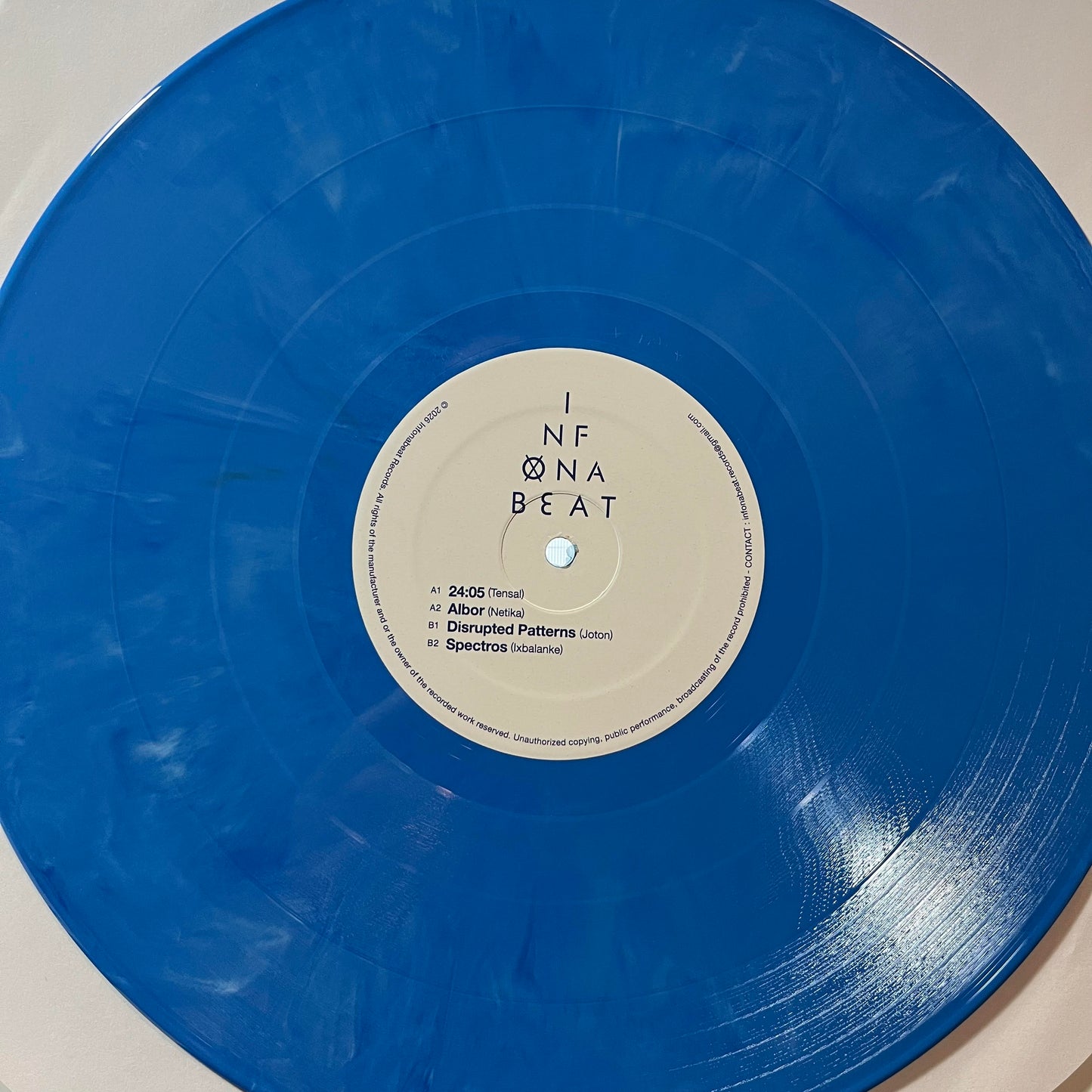 Tensal, Netika, Joton, Ixbalanke-Various - Infonabeat EP (BLUE VINYL) | Mint (M) Generic - TECHNO *NEW*