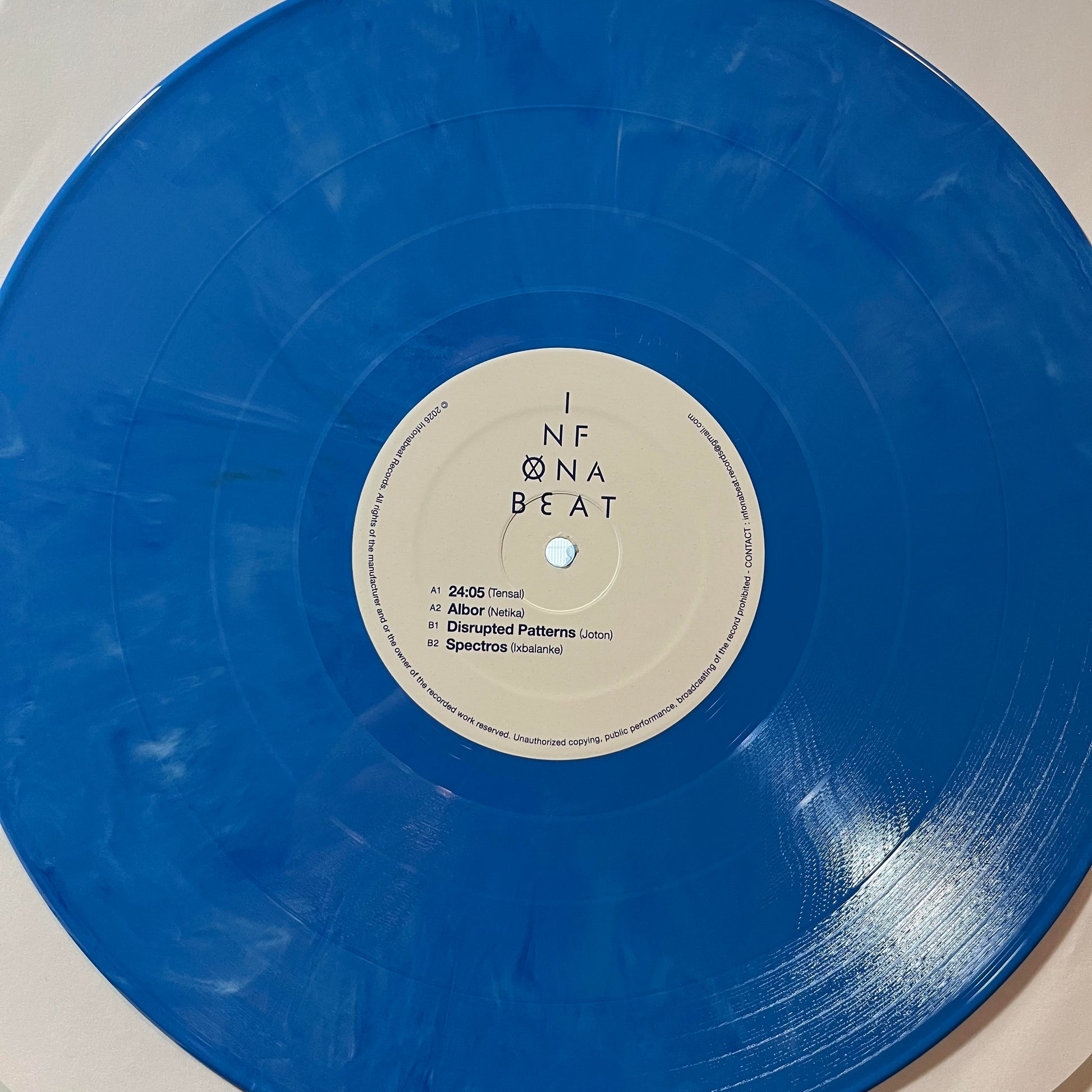 Tensal, Netika, Joton, Ixbalanke-Various - Infonabeat EP (BLUE VINYL) | Mint (M) Generic - TECHNO *NEW*